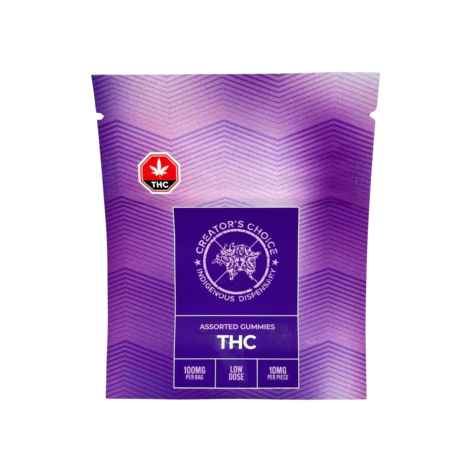 Assorted colorful THC gummies in a pile, cannabis-infused chewy candies in multiple shapes and flavors, 100mg edibles