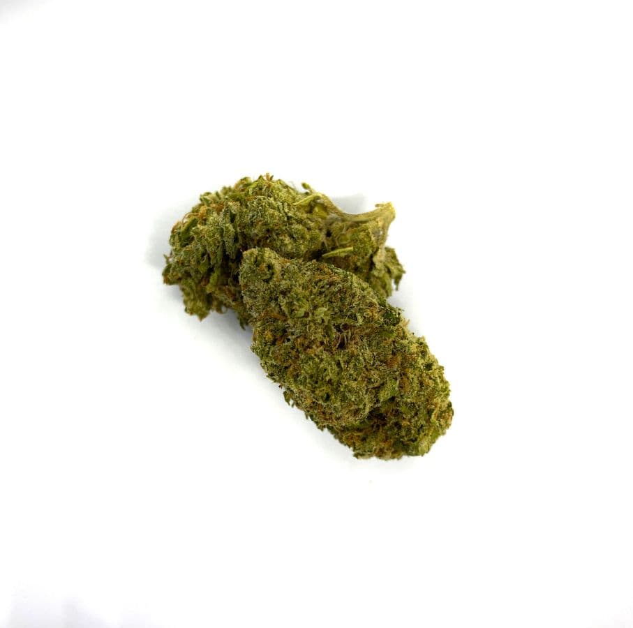 Citrique cannabis flower buds close-up, vibrant recreational strain with rich trichome coverage
