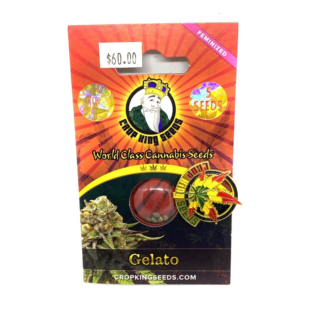 Bubblegum Seeds cannabis seed packet from Company 194 gelato variety close-up product shot