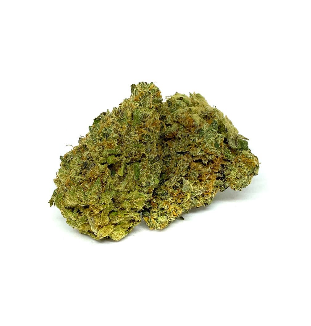 Pineapple Chunk premium cannabis flower buds with dense layered trichome coverage and vibrant green coloring