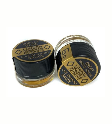Diamond Sauce concentrate in various flavors golden crystalline live resin with terpene-rich sauce by 120