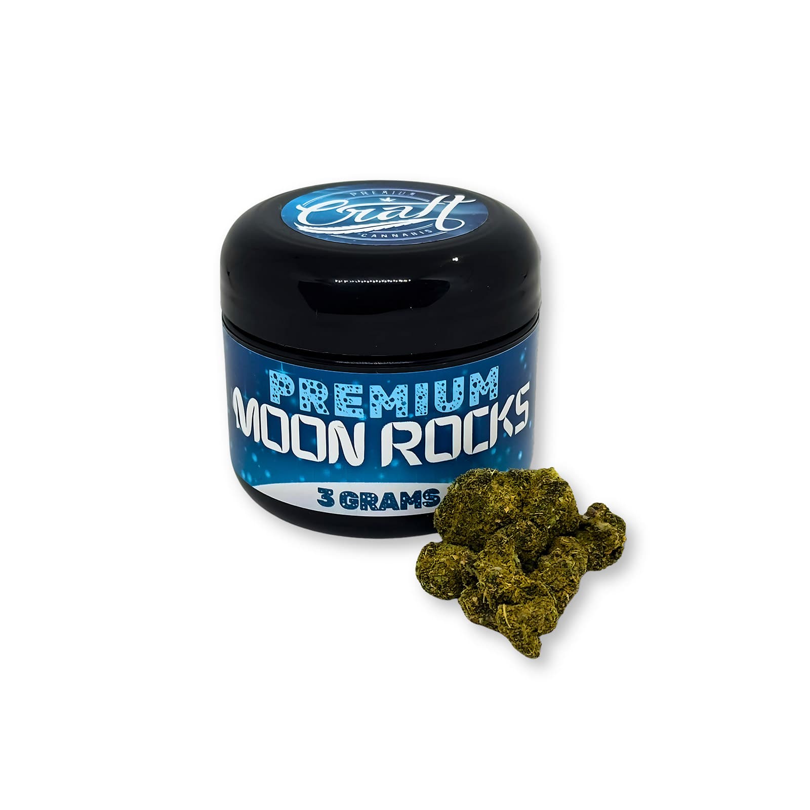 Moonrocks cannabis concentrate nuggets coated in distillate and kief, 62 units from Company 35