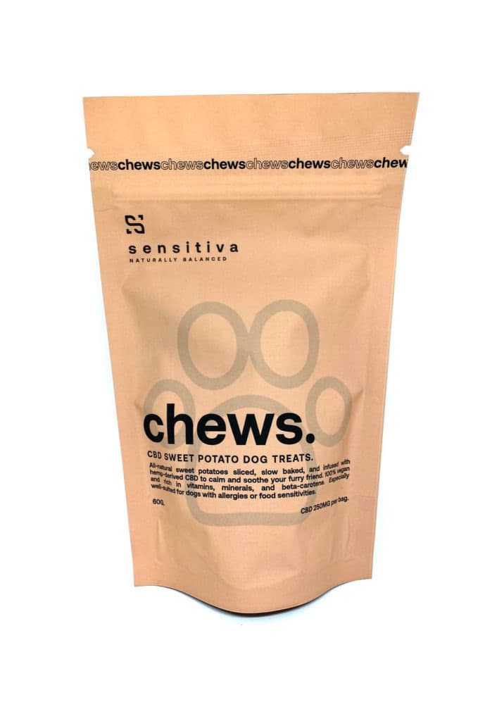 All Natural CBD Dog Chews for pets natural treat edibles with 133mg CBD by company 176