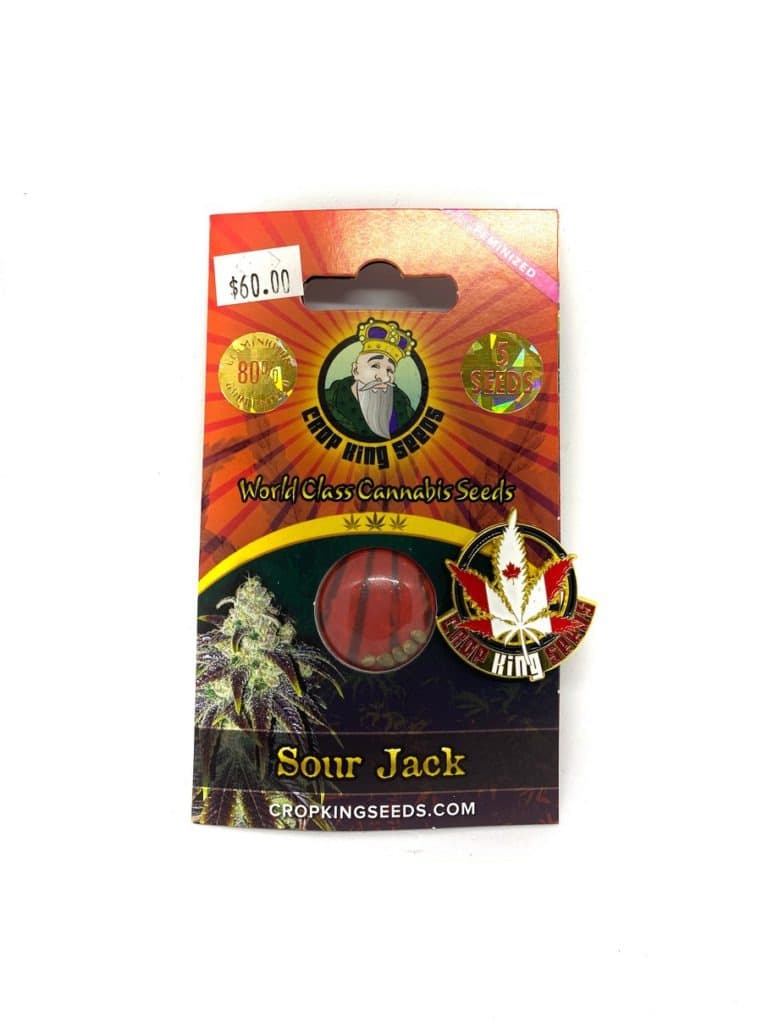 Sour Jack cannabis seeds in a small pile or packet, 192 seeds from company 193