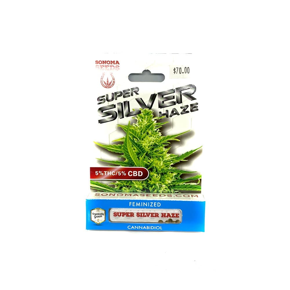 Bubblegum cannabis seeds from Company 194 alongside Super Silver Haze strain reference