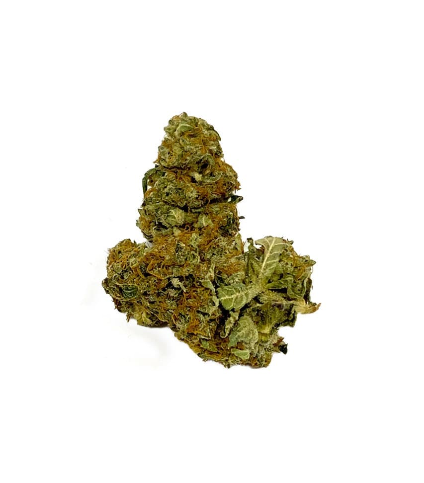 Meat Breath daily cannabis product wedding cake strain 91oz package with THC content label