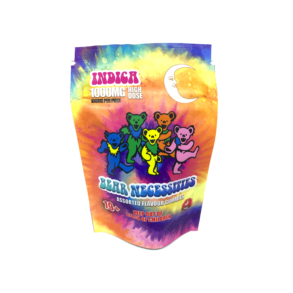 Sweet Krush THC Rainbow Candies colorful indica gummies 1000mg edible assorted fruit flavors