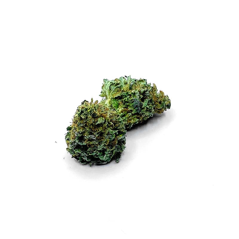 Cinderella 99 premium cannabis flower buds with bright frosty trichomes and vibrant green coloring