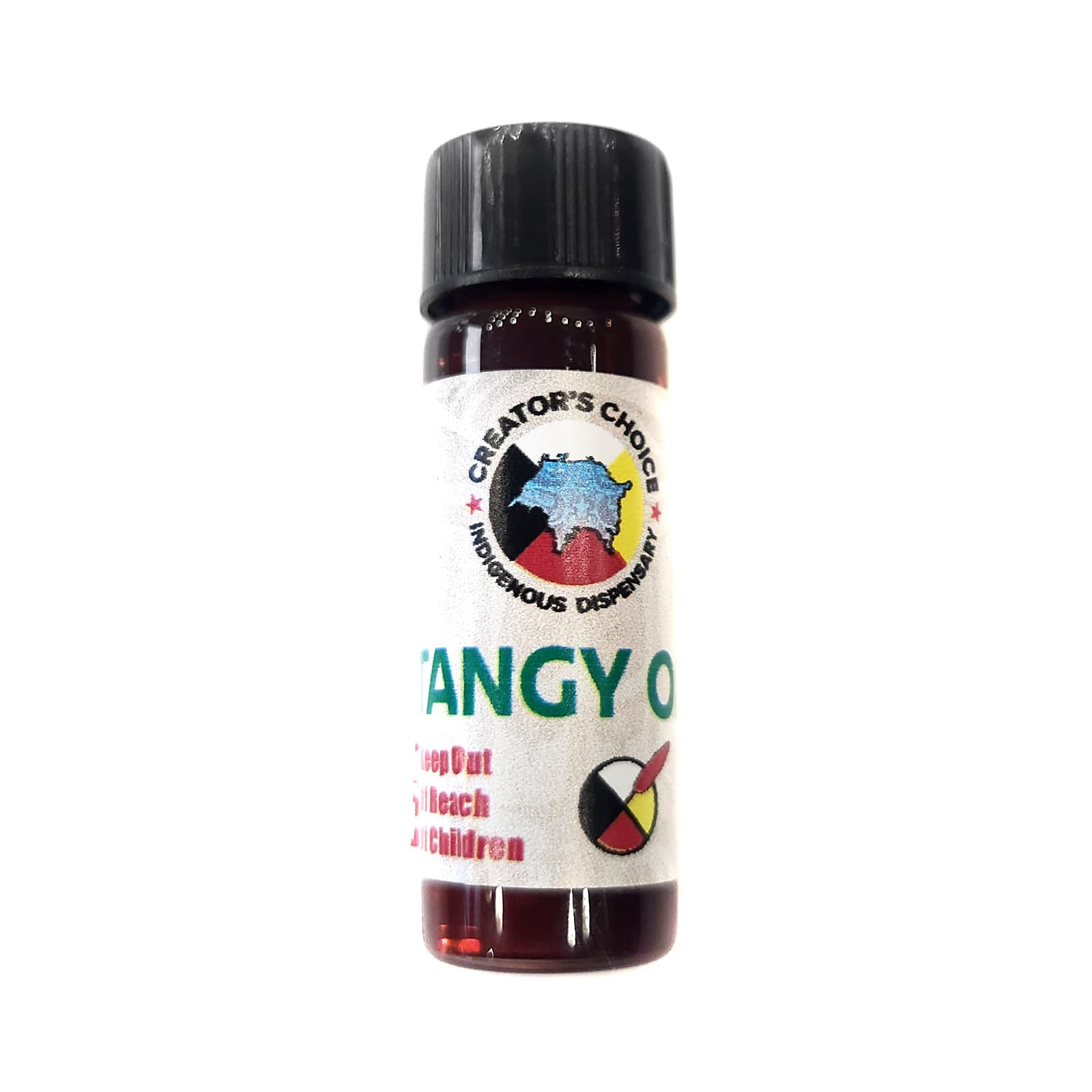 Tangy Oil concentrate distillate product 64 unit fiver from brand 35 in a small container or vial