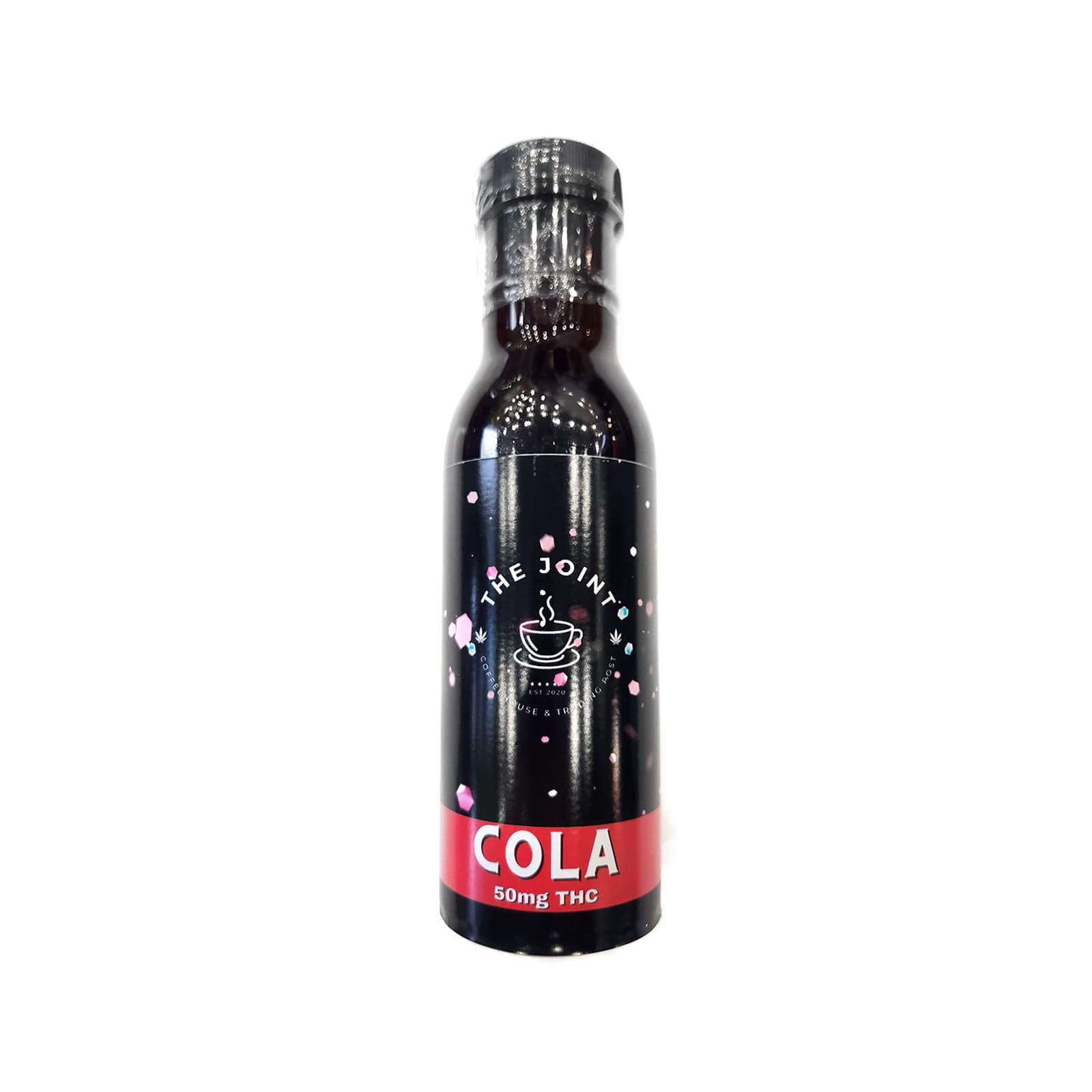 Creators Choice THC cola pop cannabis infused soda can with bold colorful branding