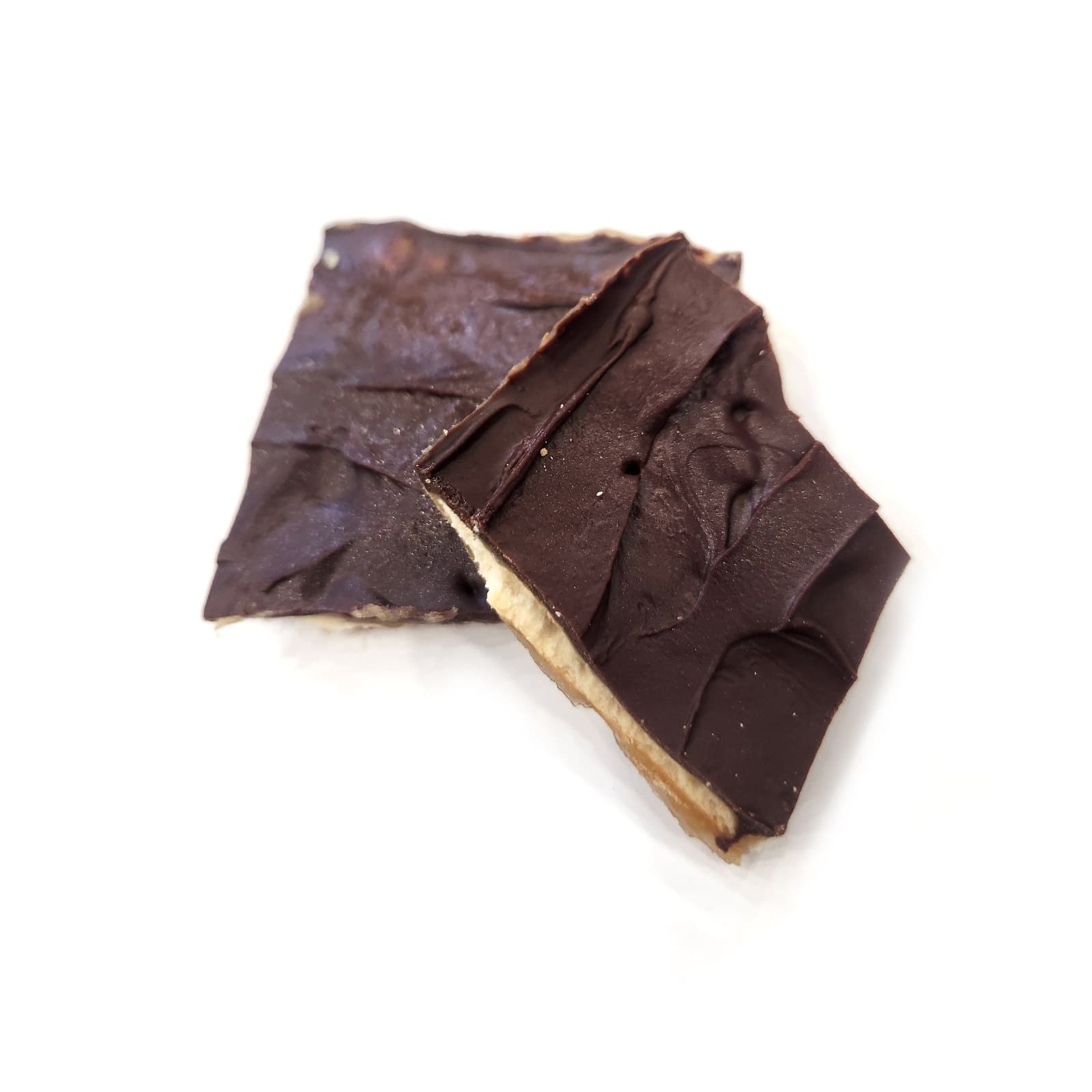 Nookie Bark rice crispy square edible infused with 183mg THC by brand 383 on a clean background