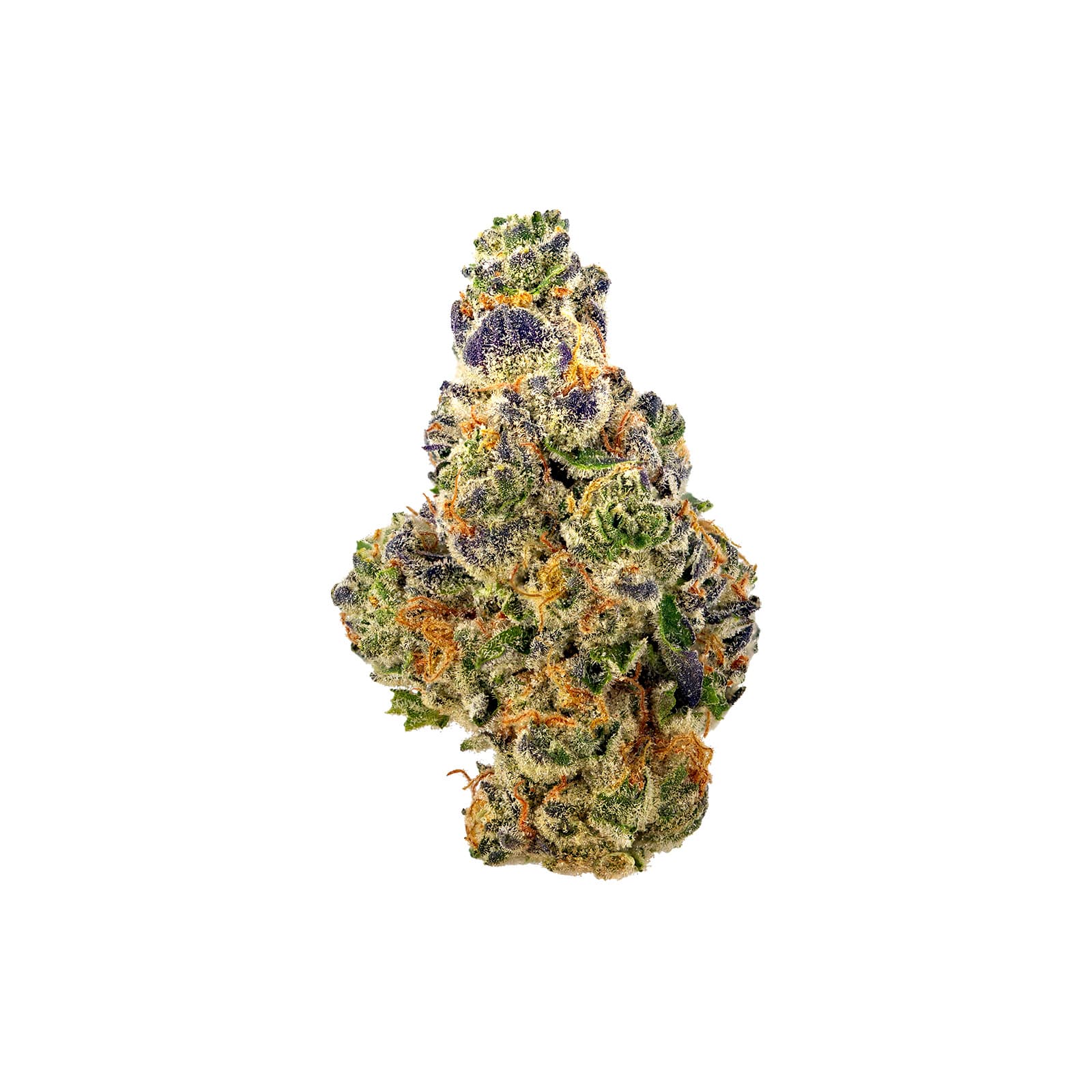 Gumbo cannabis flower buds showcasing rich dense trichome-covered nuggets with deep purple and green hues
