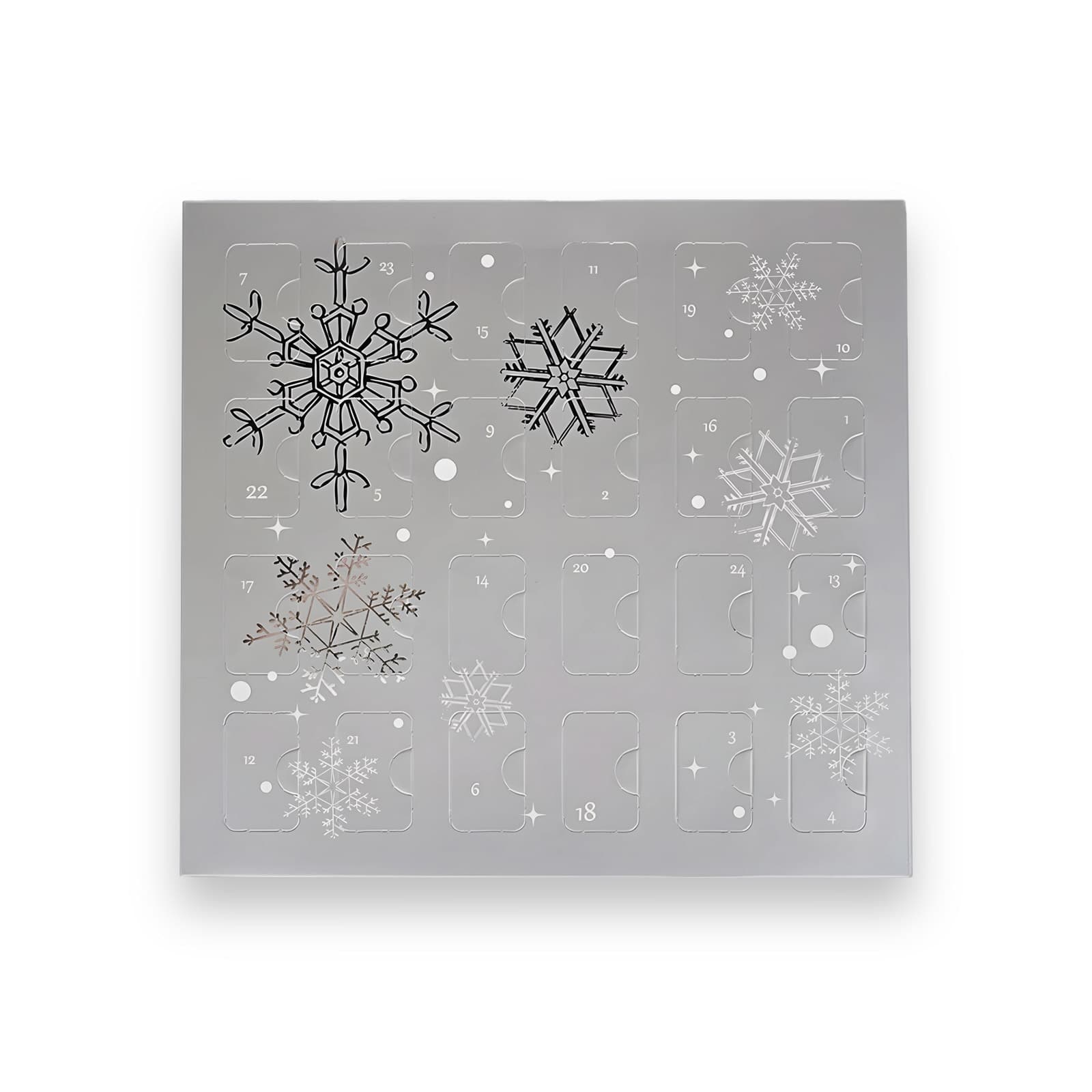 2024 Infused Advent Calendar box with 35 THC-infused chocolate and gummy treats behind 24 numbered doors