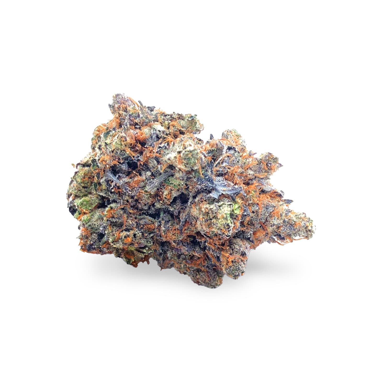 Pink Wagyu MAC 1 daily ounce cannabis flower with dense frosty buds and pink-hued trichomes