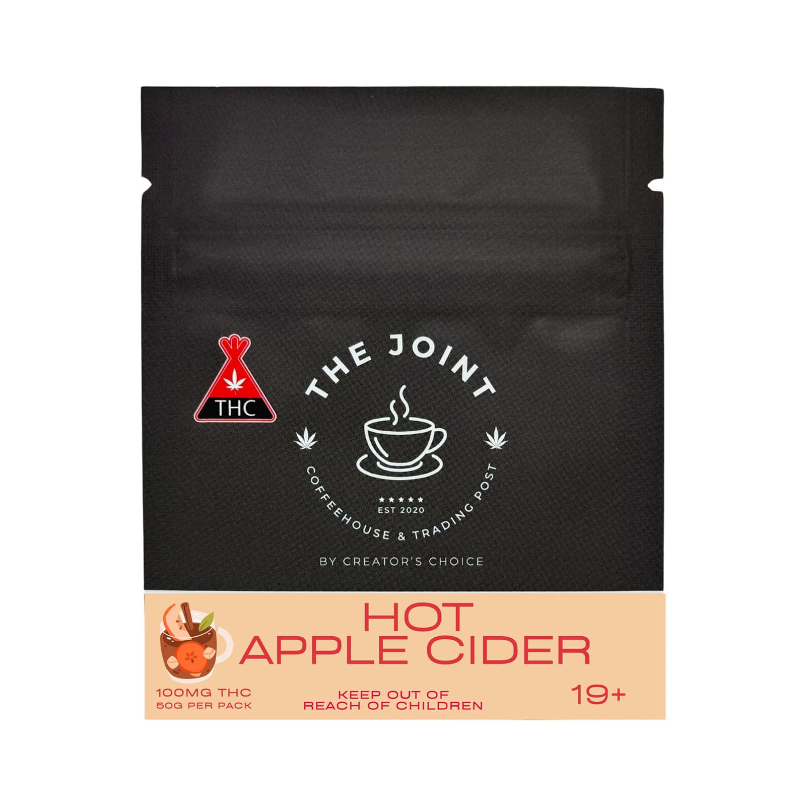 THC Hot Apple Cider drink product by The Joint cannabis edible beverage 137mg THC