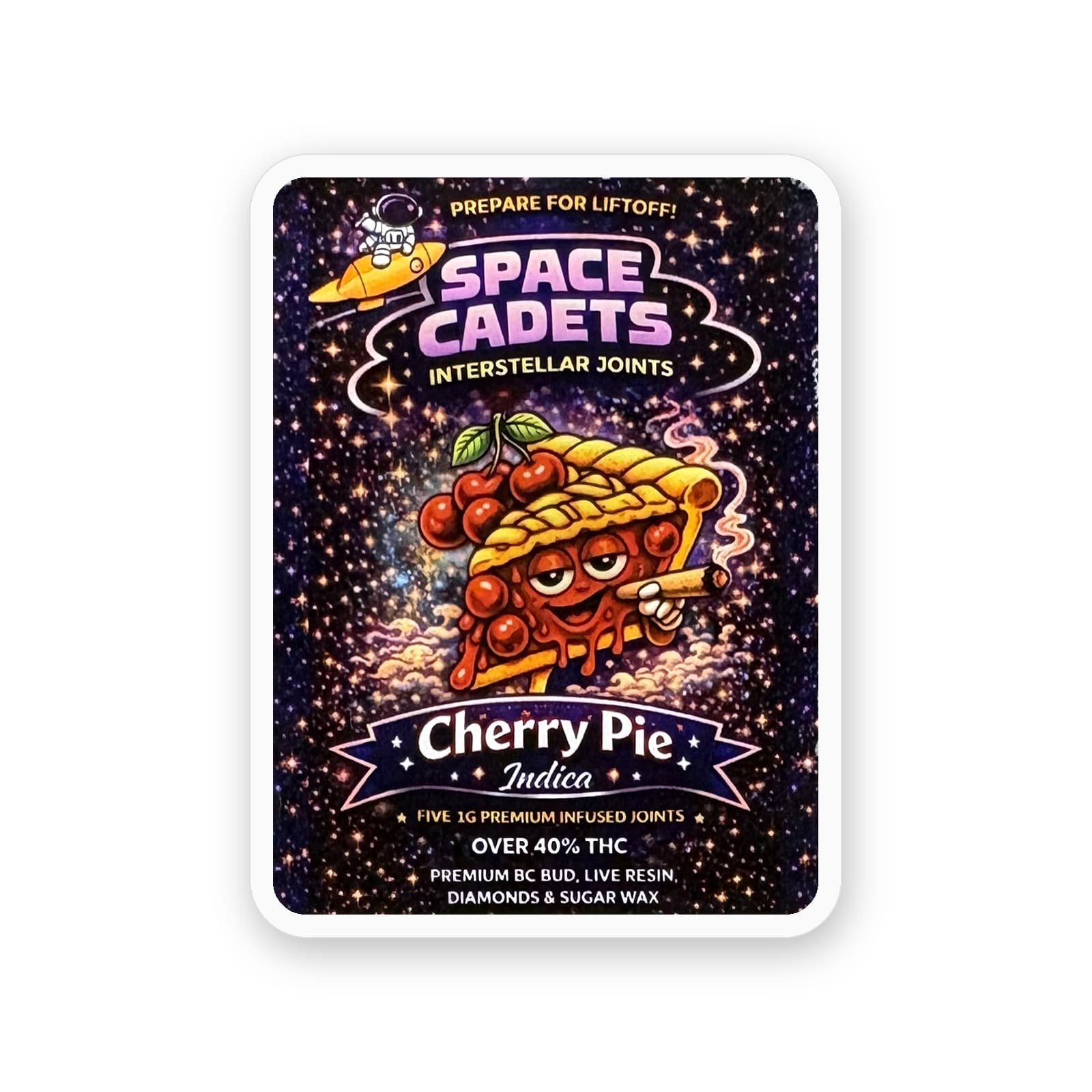 Cherry Pie — Space Cadets Interstellar Joints, 5 x 1g infused joints