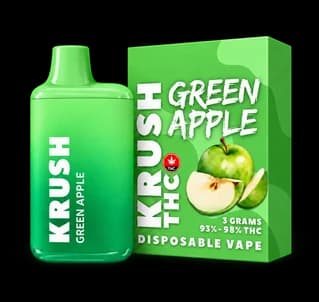Krush Green Apple 3g low-dose disposable vape