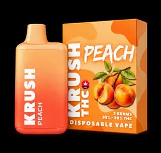 Krush Peach 3g low-dose disposable vape