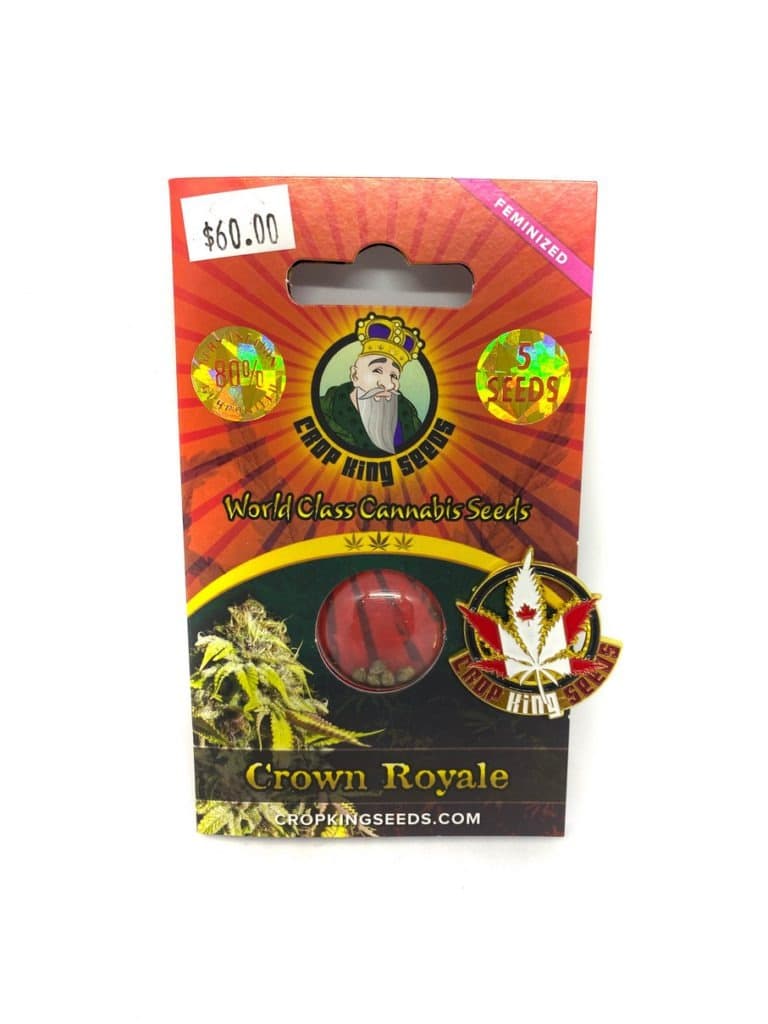 Crown Royale Seeds packet containing 192 premium seeds for planting