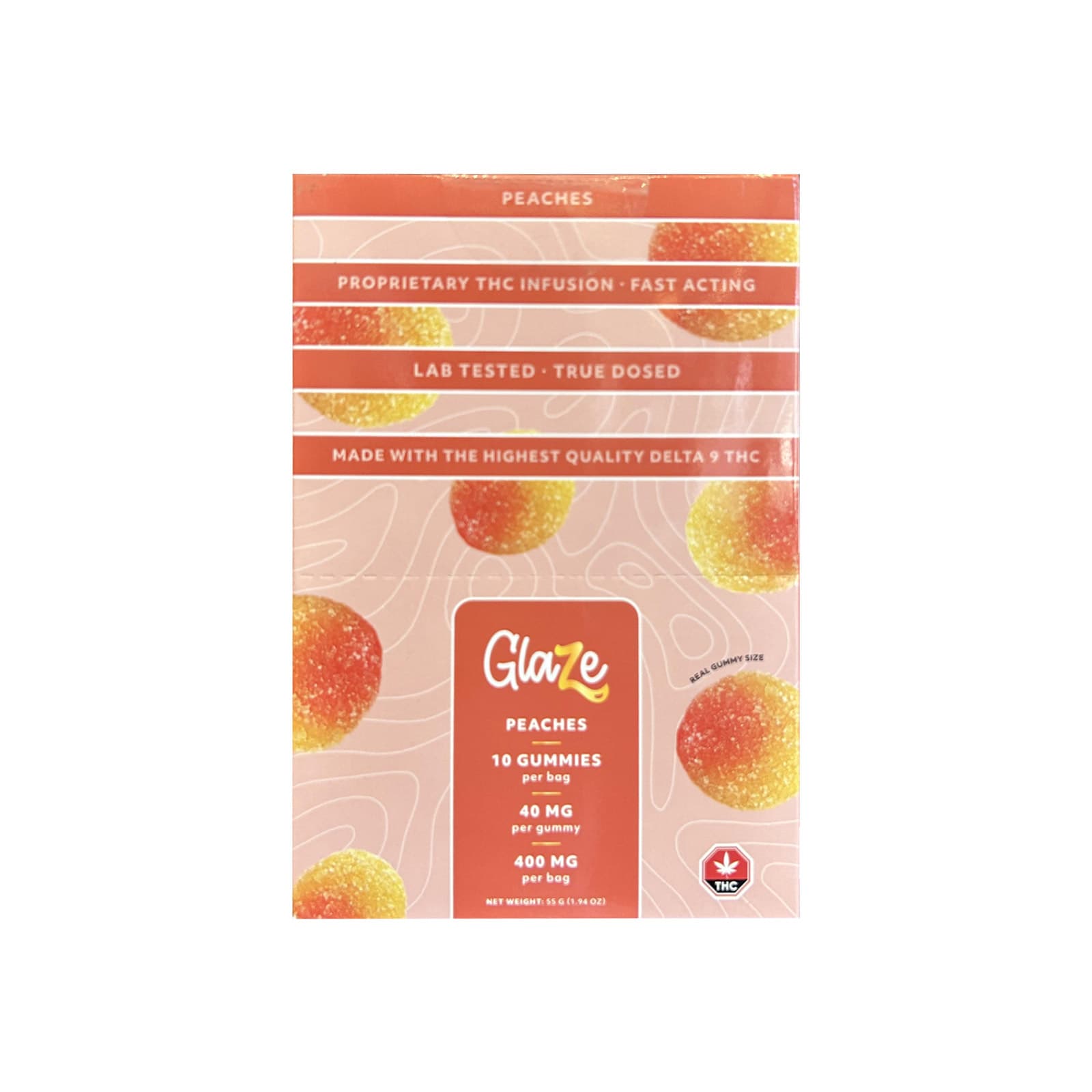 Glazed peaches glistening with a golden syrupy coating, fresh and ripe with a warm amber hue
