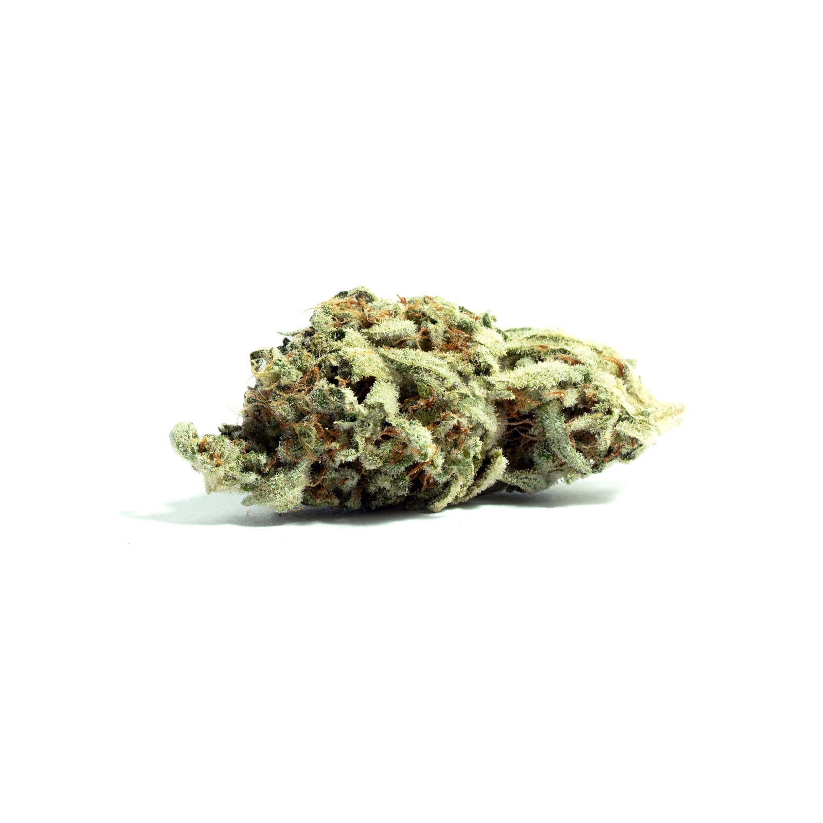 King Sherbet cannabis flower, dense trichome-covered buds with colorful purple and green hues, 91oz daily portion