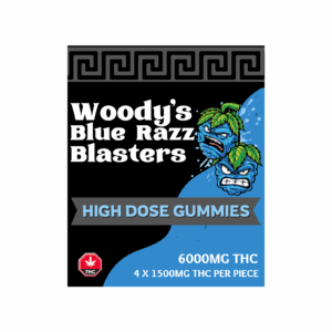 Woody's Blue Razz Blasters 6000mg THC